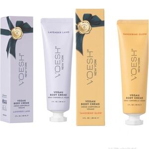NWT Voesh Vegan Body Crème Set - Tangerine Glow & Lavender Land